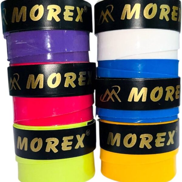 Morex Premium Badminton Racket Overgrip – Anti-Slip Sweat Absorbent Grip Tape