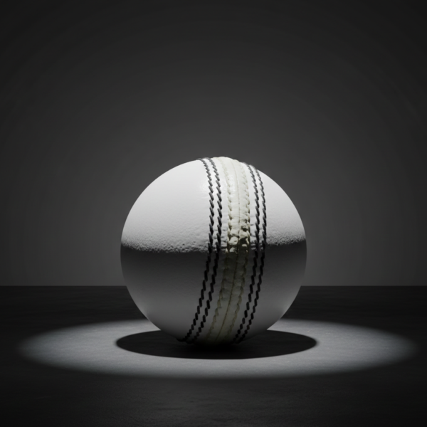 Premium White Leather Cricket Ball – Match & Training Grade