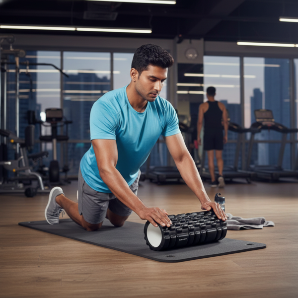 High-Density Textured Foam Roller for Deep Tissue Muscle Recovery
