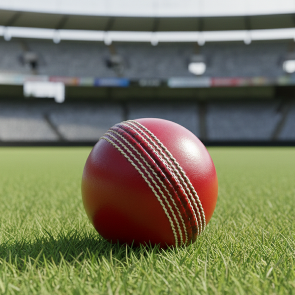 Premium Red Leather Cricket Ball – Match & Practice Quality