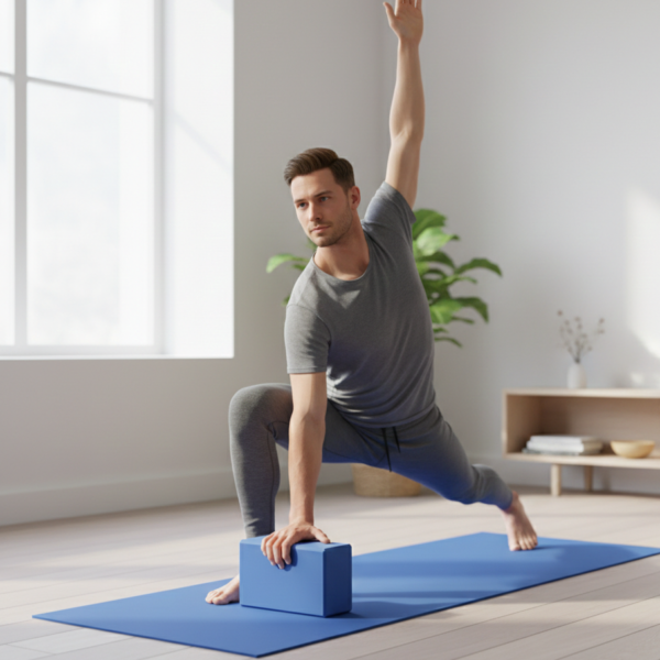 Premium High-Density Yoga Foam Block – 9 × 6 × 3 Inches